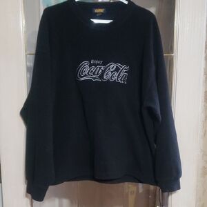 Vintage Coca-Cola Black Fleece Swester